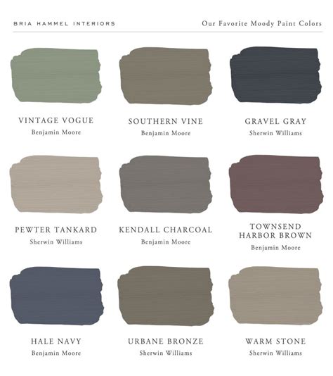 sherwin williams best moody colors.